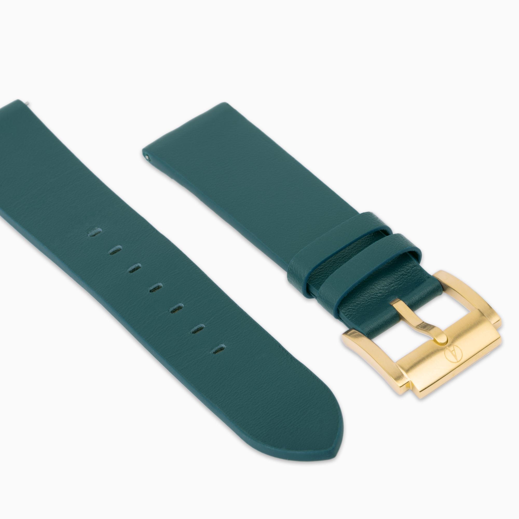 Accurist Origin Men's Dark Teal Leather 22mm Strap